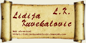 Lidija Kuvekalović vizit kartica